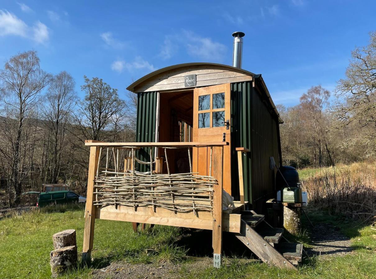 Villa Cosy Woodland Off Grid Shepherds Hut - Rowan Castle Douglas Exterior foto